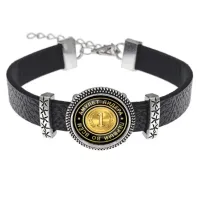 Кожаный браслет Первый во всем BSK2-0006