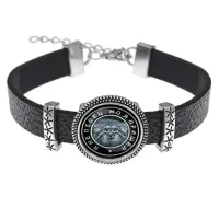 Кожаный браслет Манул BSK2-0008