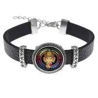 Кожаный браслет Ганеша BSK2-0048