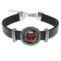 Кожаный браслет И один в поле воин BSK2-0070
