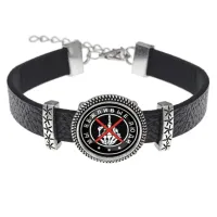 Кожаный браслет Мы вежливые люди BSK2-0147