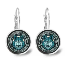 Серьги Волк SEAP-0142