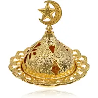 Подставка для благовоний Звезда и полумесяц, d.7 см, цвет золотой PBK052