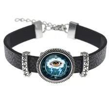 Кожаный браслет Око грозы BSK2-0189