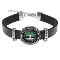 Кожаный браслет Два дерева BSK2-0195