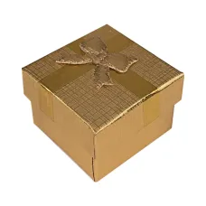 Коробка для колец, 2,5х4х4см, цвет золотой BOX018-03