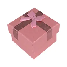 Коробка для колец, 2,5х4х4см, цвет розовый BOX018-05