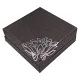 Коробка для бижутерии, 3х9х9см, цвет коричневый BOX019-06