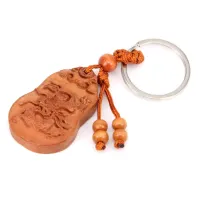 Резной деревянный брелок Год Дракона BK077-11
