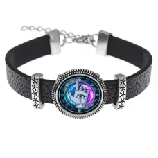 Кожаный браслет Рука с глазом BSK2-0225