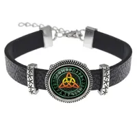 Кожаный браслет Трикветр BSK2-0264
