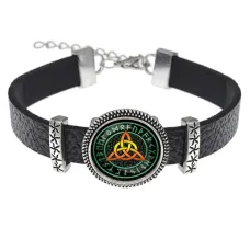 Кожаный браслет Трикветр BSK2-0264