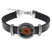 Кожаный браслет Кельтская пентаграмма BSK2-0270