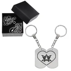 Парные жетоны Лунный пентакль BKZB2-004