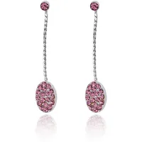 Серьги Ложка со стразами UD126