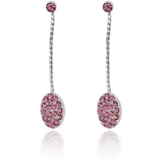 Серьги Ложка со стразами UD126