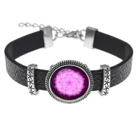 Кожаный браслет Сахасрара чакра BSK2-0285