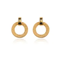 Серьги Колечко, цвет золотой UD129