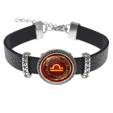 Кожаный браслет Знаки Зодиака - Весы BSK2-0306
