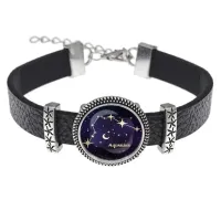 Кожаный браслет Знаки Зодиака - Водолей BSK2-0322