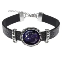 Кожаный браслет Знаки Зодиака - Рыбы BSK2-0323