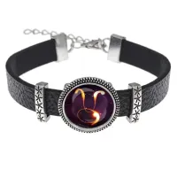 Кожаный браслет Знаки Зодиака - Телец BSK2-0325