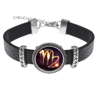 Кожаный браслет Знаки Зодиака - Дева BSK2-0329