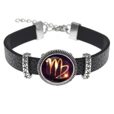 Кожаный браслет Знаки Зодиака - Дева BSK2-0329