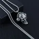 Амулет Череп в наушниках на цепочке, 3х4см AC093