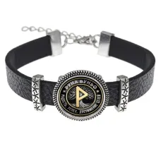 Кожаный браслет Руна Вуньо BSK2-0353