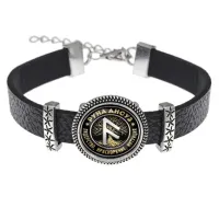 Кожаный браслет Руна Ансуз BSK2-0359