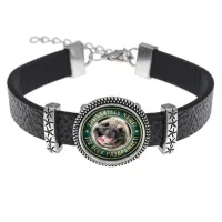 Кожаный браслет Улыбайтесь чаще BSK2-0373