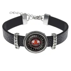 Кожаный браслет Всевидящее око BSK2-A013