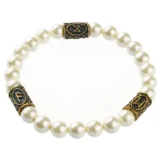 Рунический браслет Защита от сглаза, порчи, зла, майорка, 8мм BSRPL-026