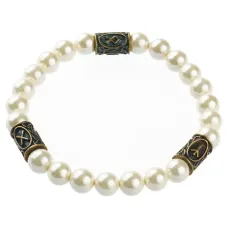 Рунический браслет Примирение, успокоение, согласие, майорка, 8мм BSRPL-028