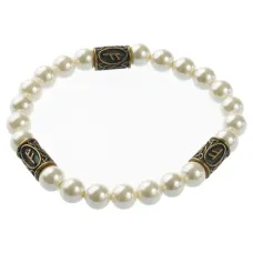 Рунический браслет Материальное благополучие, майорка, 8мм BSRPL-034