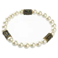 Рунический браслет Защитный барьер, майорка, 8мм BSRPL-036