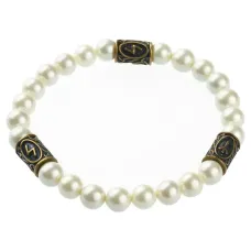 Рунический браслет Солнечный щит, майорка, 8мм BSRPL-045