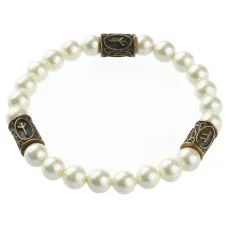 Рунический браслет Защита бизнеса, майорка, 8мм BSRPL-046