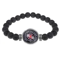 Браслет из лавы 8мм Амулет от любых бед BSL-0002