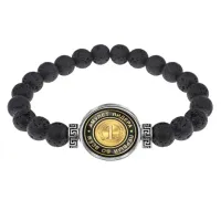 Браслет из лавы 8 мм Первый во всем BSL-0006