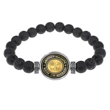 Браслет из лавы 8 мм Первый во всем BSL-0006