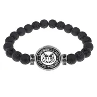 Браслет из лавы 8 мм Вот мой QR-код BSL-0007