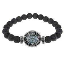 Браслет из лавы 8 мм Манул BSL-0008