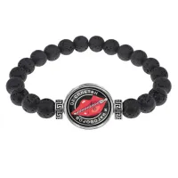 Браслет из лавы 8 мм От сплетен и наговоров BSL-0040