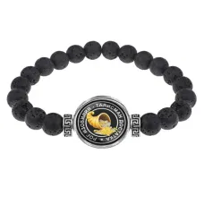 Браслет из лавы 8 мм Рог изобилия BSL-0053