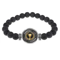 Браслет из лавы 8 мм Победитель BSL-0054