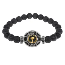 Браслет из лавы 8 мм Победитель BSL-0054