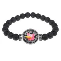 Браслет из лавы 8 мм Удачные вложения BSL-0062