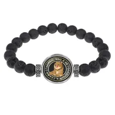 Браслет из лавы 8 мм Не голодный BSL-0067